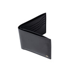Men's Medium Grained Leather Wallet // Black