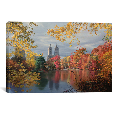 Autumn In Central Park // Nick Savides (18"W x 12"H x 0.75"D)