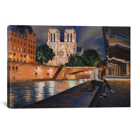 Night In Paris // Nick Savides (18"W x 12"H x 0.75"D)