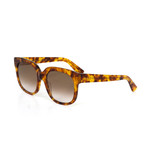 Women's Square Shape Sunglasses // Brown