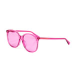 Women's Round Sunglasses // Fuchsia