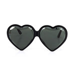 Women's Heart Shape Sunglasses // Black