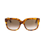 Women's Square Shape Sunglasses // Brown