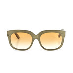 Women's Square Sunglasses // Beige