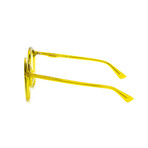 Women's Round Sunglasses // Yellow