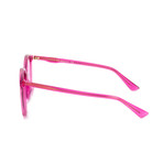 Women's Round Sunglasses // Fuchsia