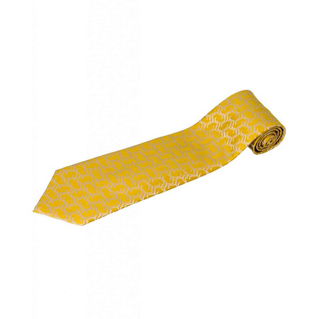 Zilli // 100% Silk Tie // Gold