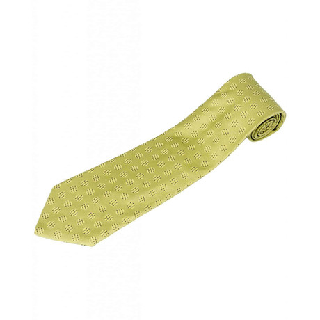 Zilli // 100% Silk Dotted Tie // Lemon