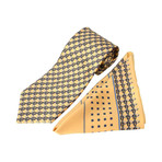 Zilli // 100% Silk Tie + Pocket Square Set // Yellow