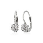 Piero Milano 18k White Gold Diamond Earrings