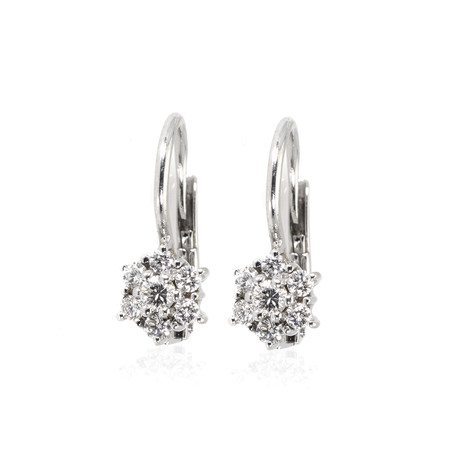 Piero Milano 18k White Gold Diamond Earrings