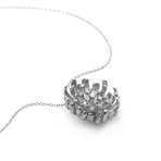 Piero Milano 18k White Gold Diamond Statement Necklace