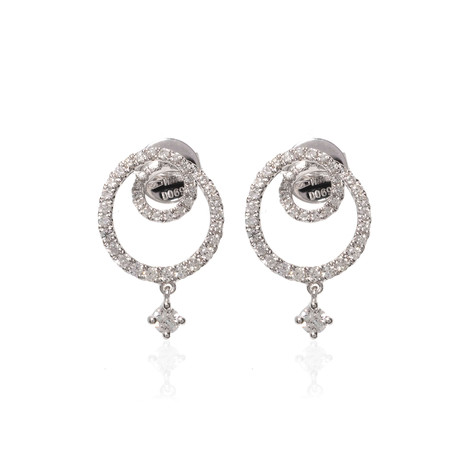 Piero Milano 18k White Gold Diamond Stud Earrings II