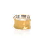 Gurhan Sterling Silver + 24k Yellow Gold Hourglass Bracelet II