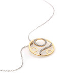 Piero Milano 18k Two-Tone Gold Diamond Statement Necklace