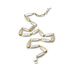 Gurhan Sterling Silver + 24k Yellow Gold All Around Necklace III