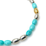 Gurhan Sterling Silver + 24k Yellow Gold Amazonite Cocoon Necklace