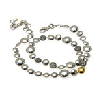 Gurhan Sterling Silver + 24k Yellow Gold Diamond Mixed Lentil Necklace