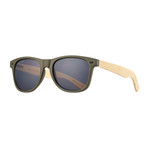 Men's Classic Polarized Sunglasses // Matte Army Green + Light Brown + Smoke