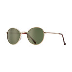 Unisex Ash Polarized Sunglasses // Matte Gold