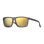 Men's Landen Polarized Sunglasses (Crystal Smoke + Silver + Gold)