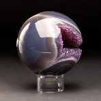 Amethyst Geode Sphere+ Acrylic Display Stand V.3