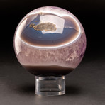 Amethyst Geode Sphere+ Acrylic Display Stand V.4