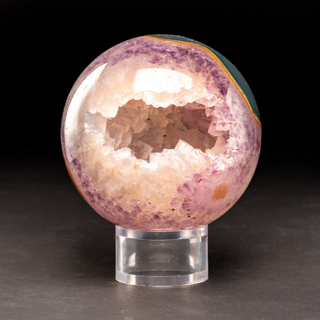 Amethyst Geode Sphere+ Acrylic Display Stand V.2