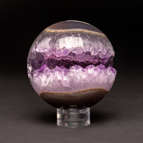 Amethyst Geode Sphere+ Acrylic Display Stand V.1