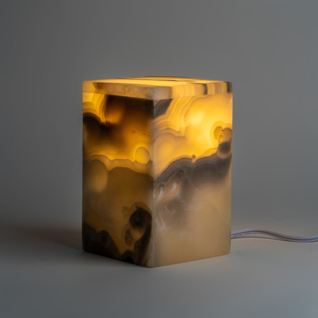 Small // Onyx Desk Lamp // Gray