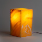 Small // Onyx Desk Lamp // Orange