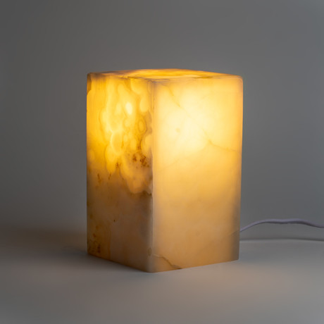 Small // Onyx Desk Lamp // White