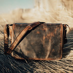 Kasilof Messenger Bag // Antique Brown (16")