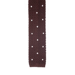 Roda // Skinny Wide Knit Tie V2 // Brown