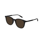Men's Circular Frame Sunglasses // Black