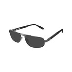 Men's Narrow Rectangular Sunglasses // Black