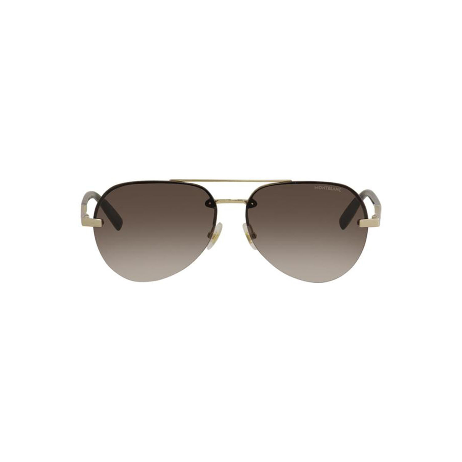 Men S Aviator Sunglasses Gold Montblanc Touch Of Modern