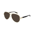 Men's Aviator Sunglasses // Gold II