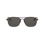 Men's Rectangular Aviator Sunglasses // Black I