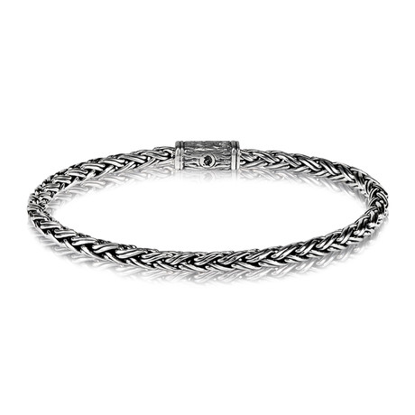 Contemporary Chain Bracelet // 4mm // Silver (Small // 7.5")