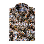 Tropical Poplin Print Long Sleeve Shirt I // Multicolor (XL)