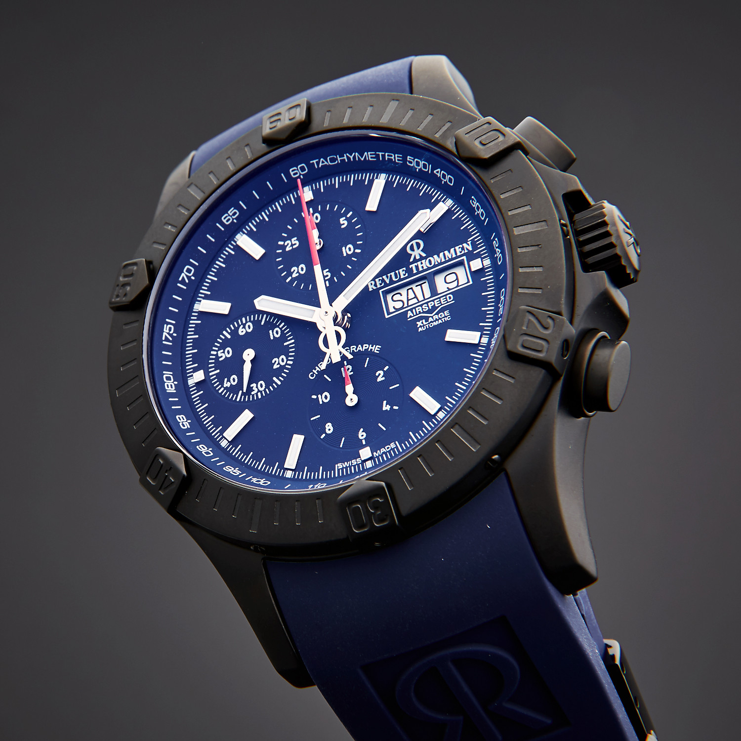 Revue Thommen Airspeed Xlarge Chronograph Automatic // 16071.6876 ...