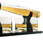 Baseball Set // Decanter + 4 glasses