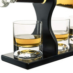 Baseball Set // Decanter + 4 glasses