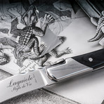 6-Piece Luxury Line Steak Knife Set // Black Lacquered Birchwood