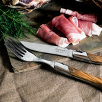 6-Piece Luxury Line Steak Knife Set // Olive Wood