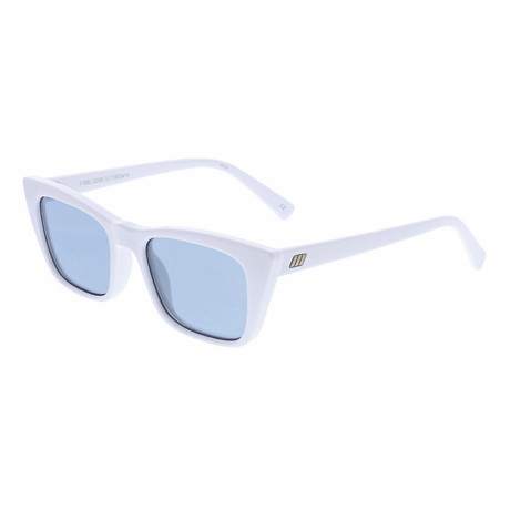 Women's Square Optic Sunglasses // Optic White