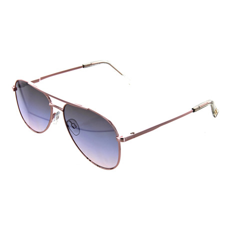Unisex Aviator Sunglasses // Rose Gold