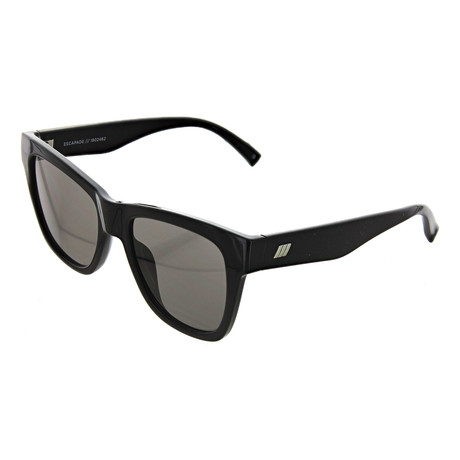 Women's Square Warm Mono Sunglasses // Black