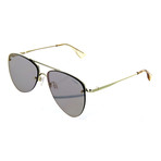 Unisex Aviator Revo Mirror Sunglasses // Gold